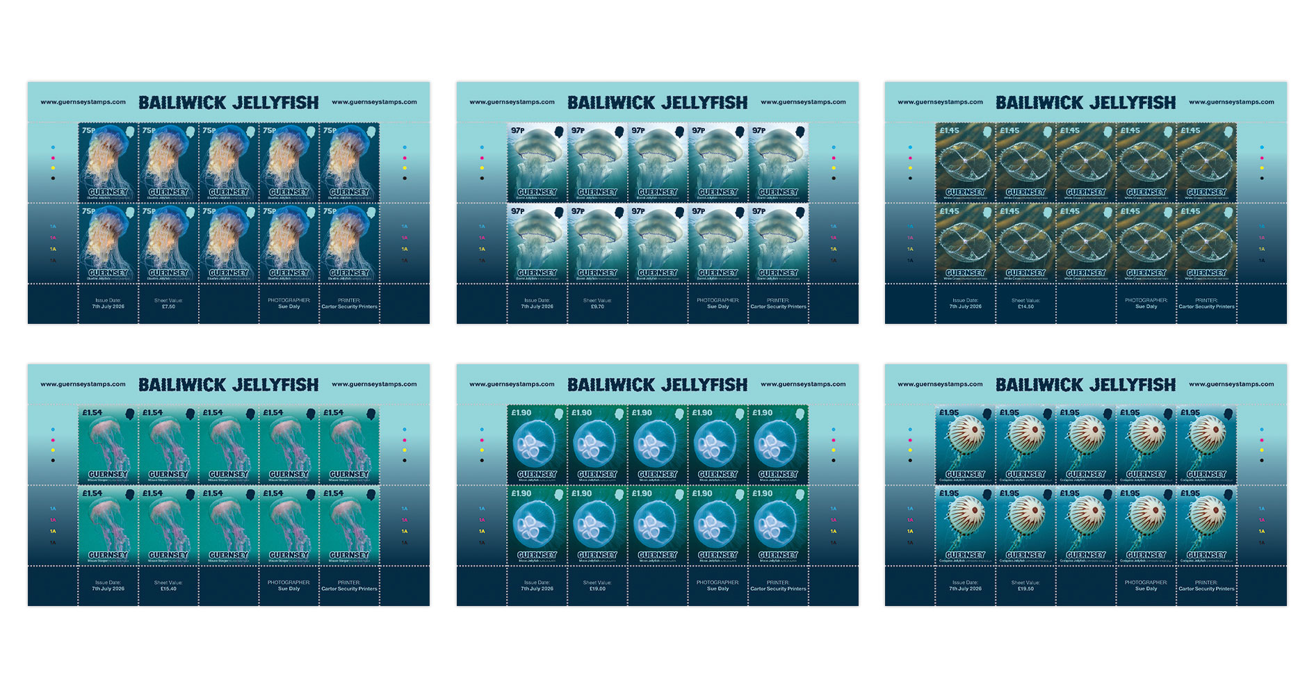 Sheets of 10